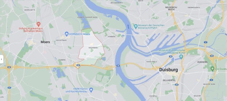 Duisburg Hochheide Karte