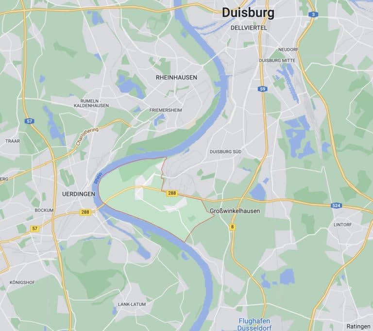 Duisburg Mündelheim Karte