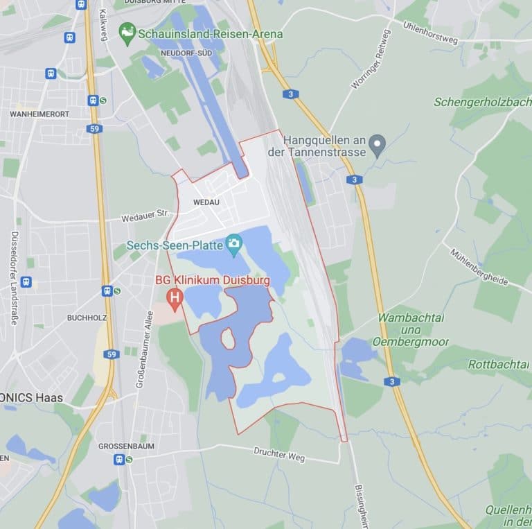 Duisburg Wedau Karte